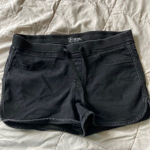 Black denim shorts!